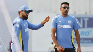 Ravichandran Ashwin and India captain Rohit Sharma