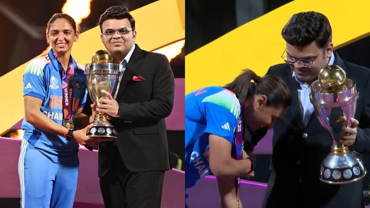 Harmanpreet Kaur and Jay Shah