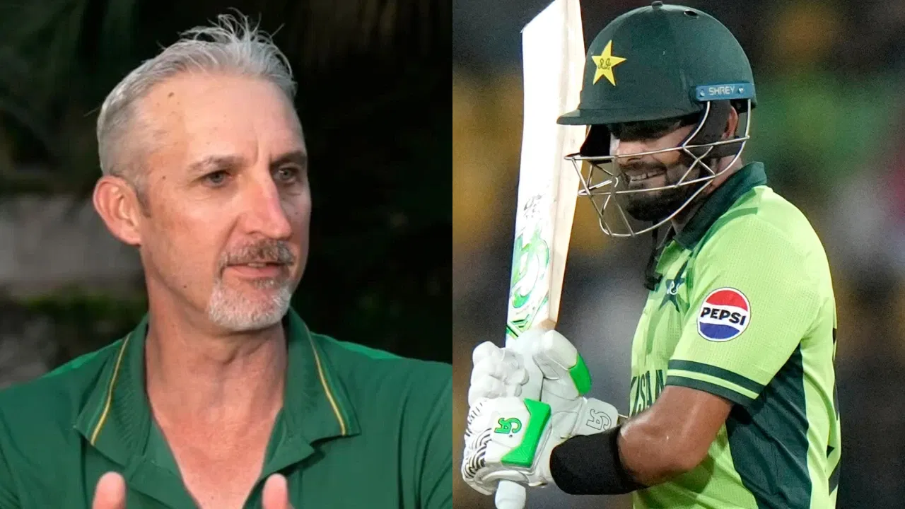 Jason Gillespie and Babar Azam.