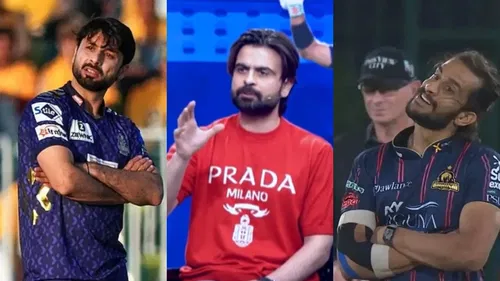 Abrar Ahmed, Ahmed Shehzad and Hasan Ali