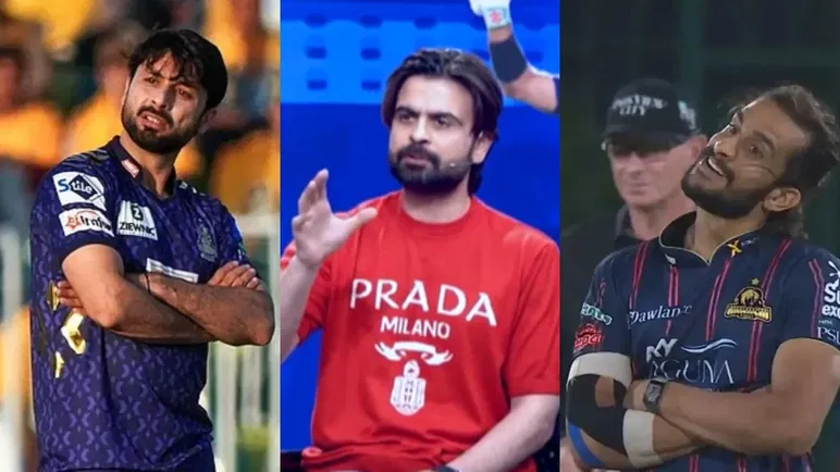 Abrar Ahmed, Ahmed Shehzad and Hasan Ali