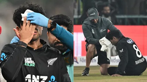 Rachin Ravindra of New Zealand