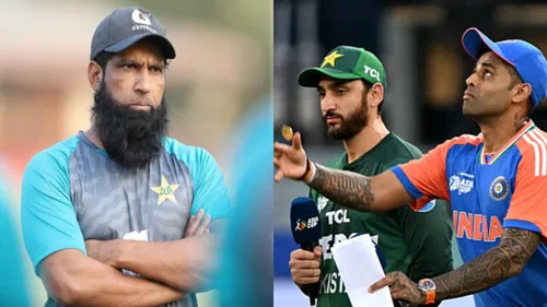 Mohammad Yousuf, Suryakumar Yadav and Salman Ali Agha