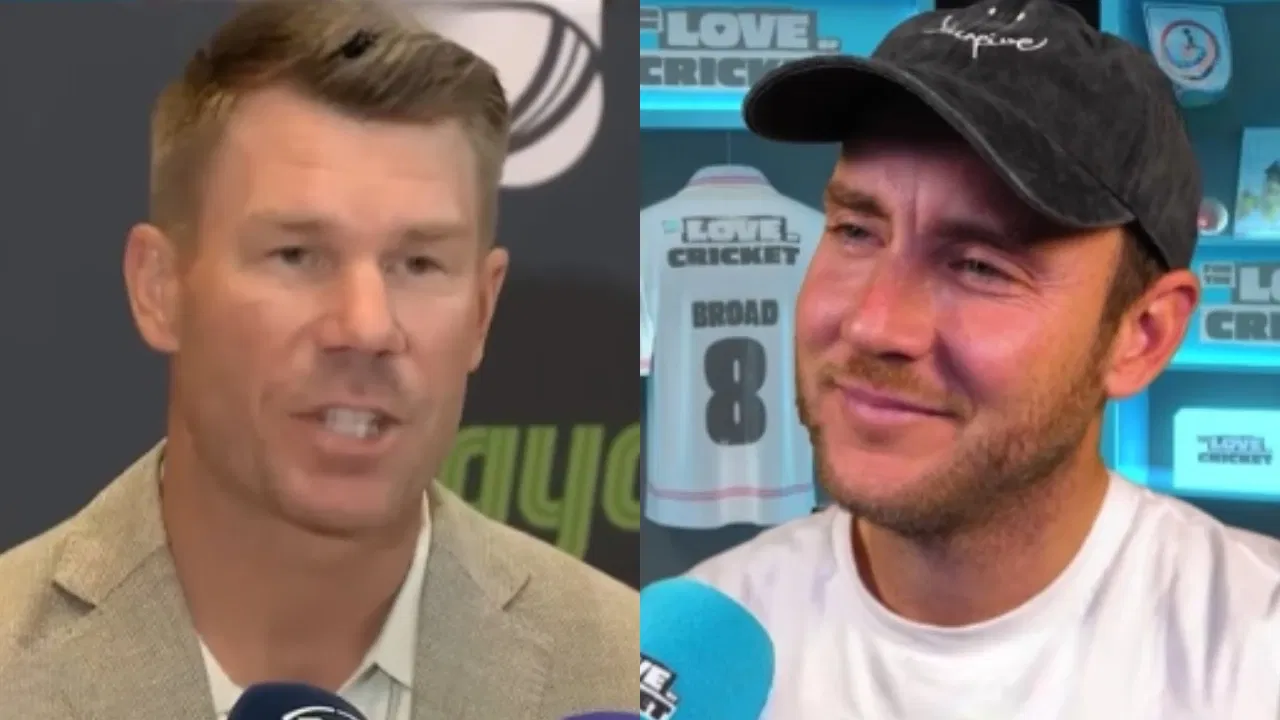 David Warner and Stuart Broad