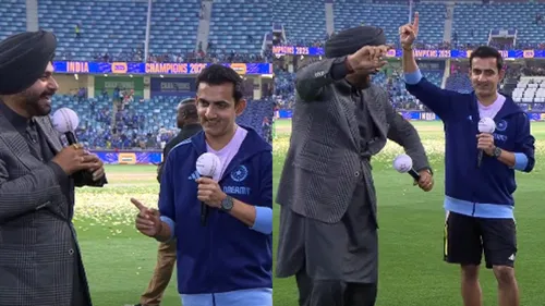 Gautam Gambhir, Navjot Singh Sidhu