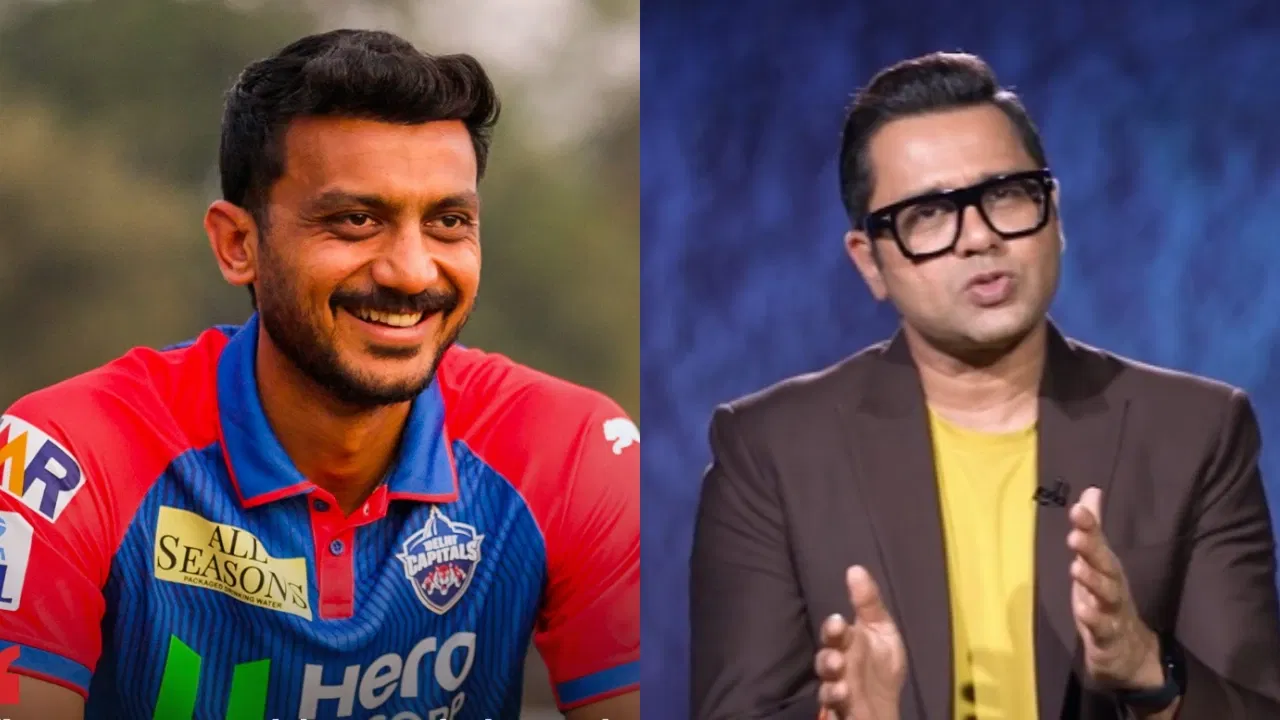 Axar Patel of Delhi Capitals and Aakash Chopra