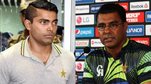 Umar Akmal and Waqar Younis
