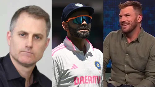 Simon Katich, Virat Kohli and Aaron Finch