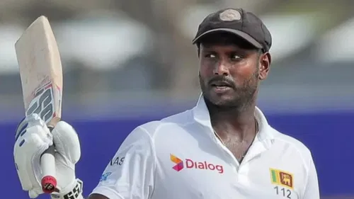 Angelo Mathews of Sri Lanka
