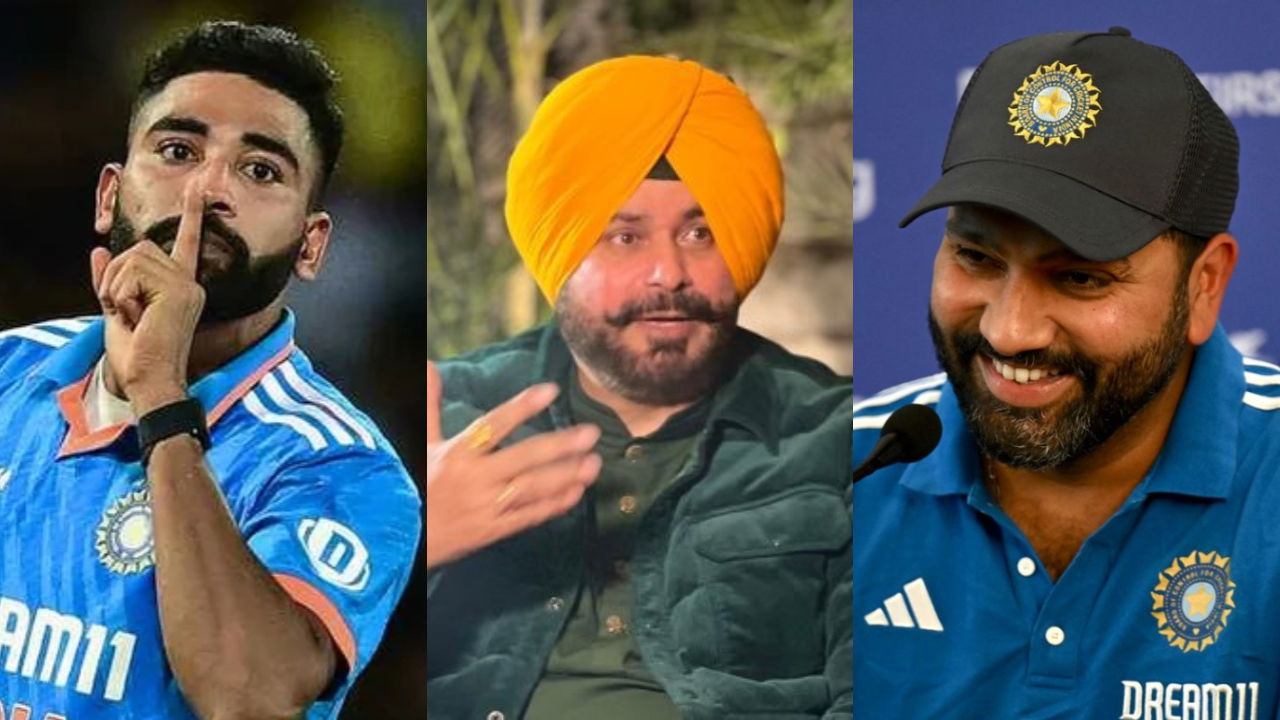 Mohammed Siraj, Navjot Singh Sidhu and Rohit Sharma