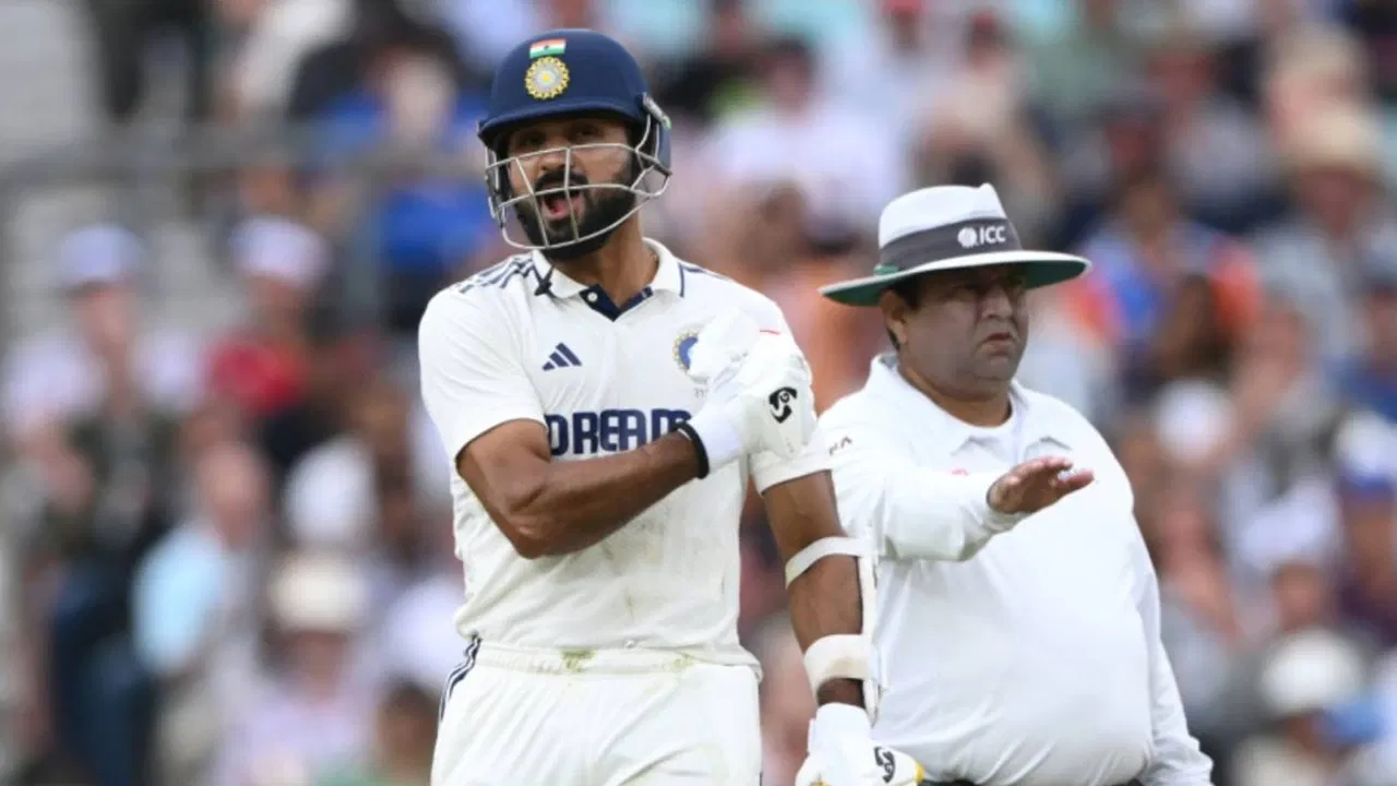 Akash Deep celebrates his maiden Test fifty