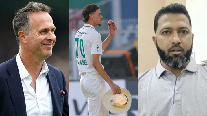 Michael Vaughan, Marco Jansen and Wasim Jaffer