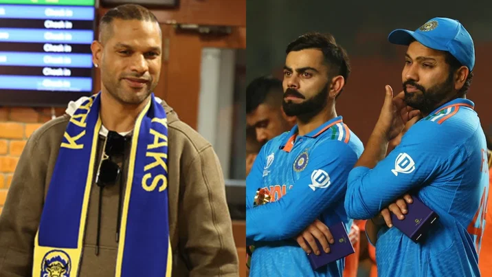 Shikhar Dhawan, Virat Kohli and Rohit Sharma