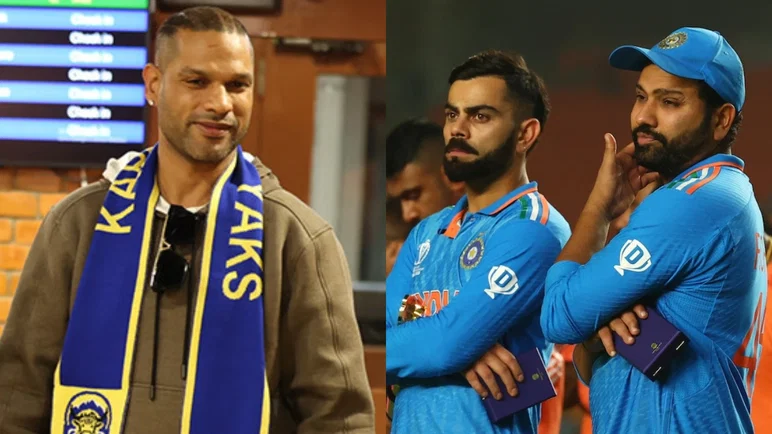 Shikhar Dhawan, Virat Kohli and Rohit Sharma