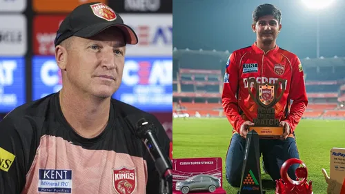 Brad Haddin and Priyansh Arya