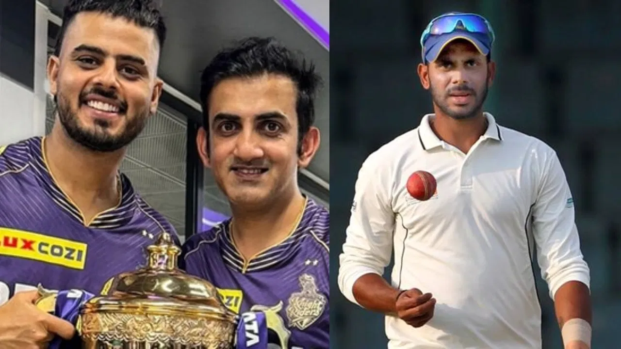 Nitish Rana, Gautam Gambhir and Manoj Tiwary