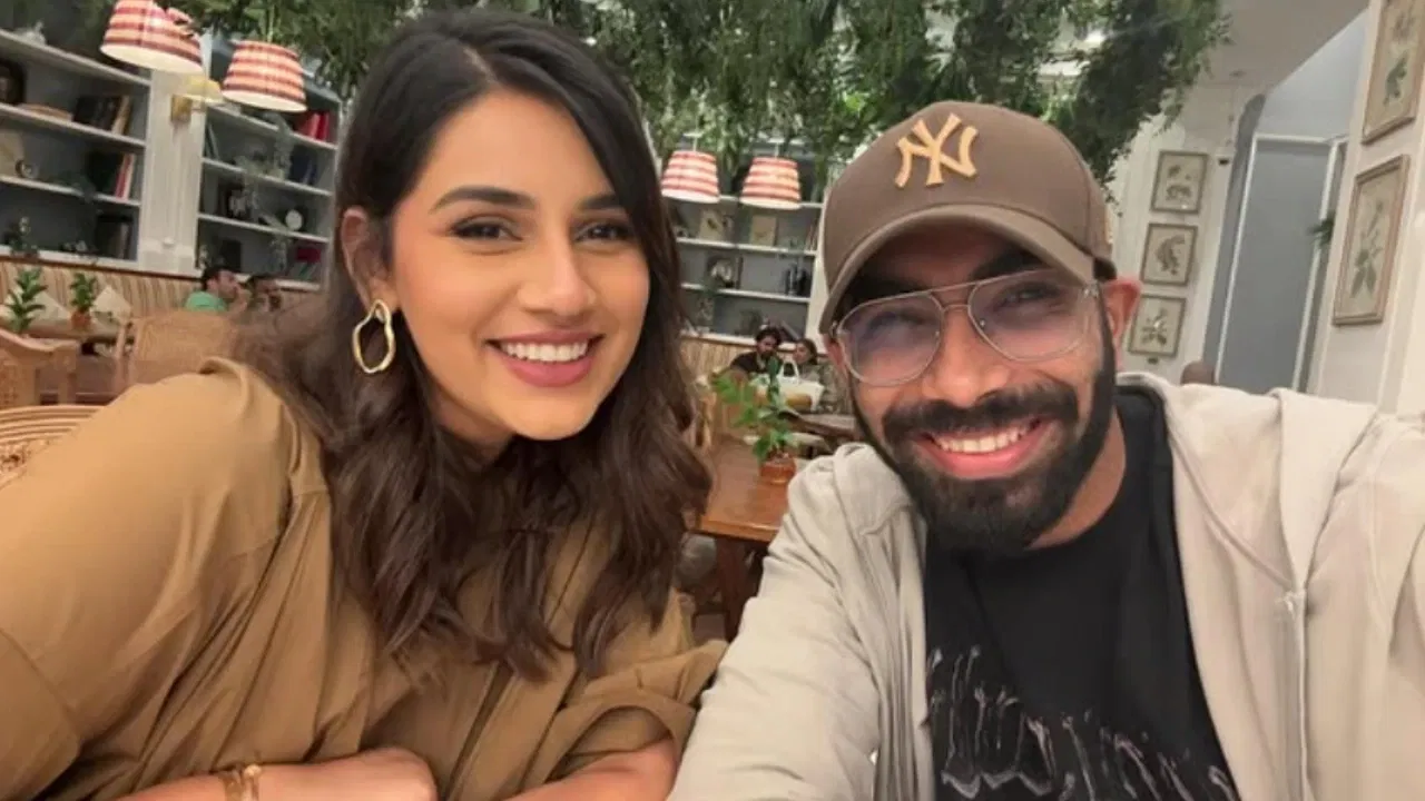 Sanjana Ganesan and Jasprit Bumrah