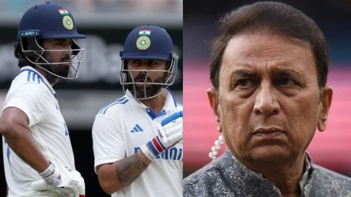 Virat Kohli, KL Rahul and Sunil Gavaskar