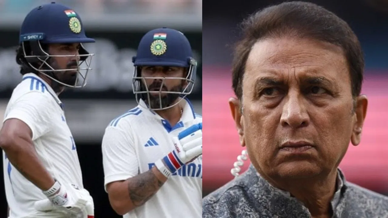 Virat Kohli, KL Rahul and Sunil Gavaskar