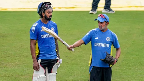 KL Rahul and Gautam Gambhir