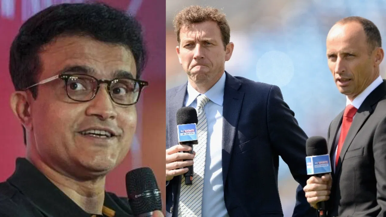 Sourav Ganguly, Nasser Hussain and Michael Atherton