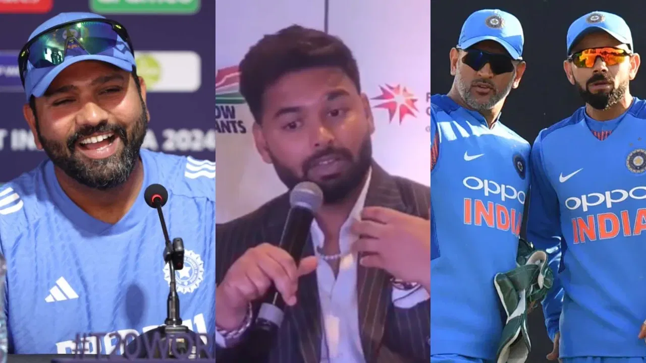 Rohit Sharma, Rishabh Pant, MS Dhoni and Virat Kohli