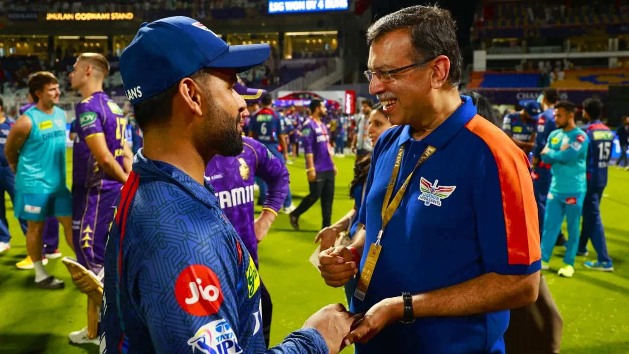 Rishabh Pant and Sanjiv Goenka