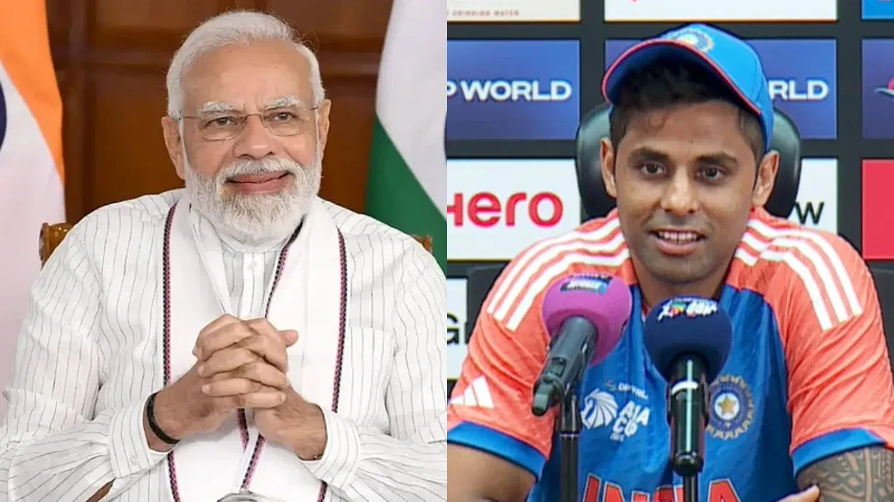 Narendra Modi and Suryakumar Yadav