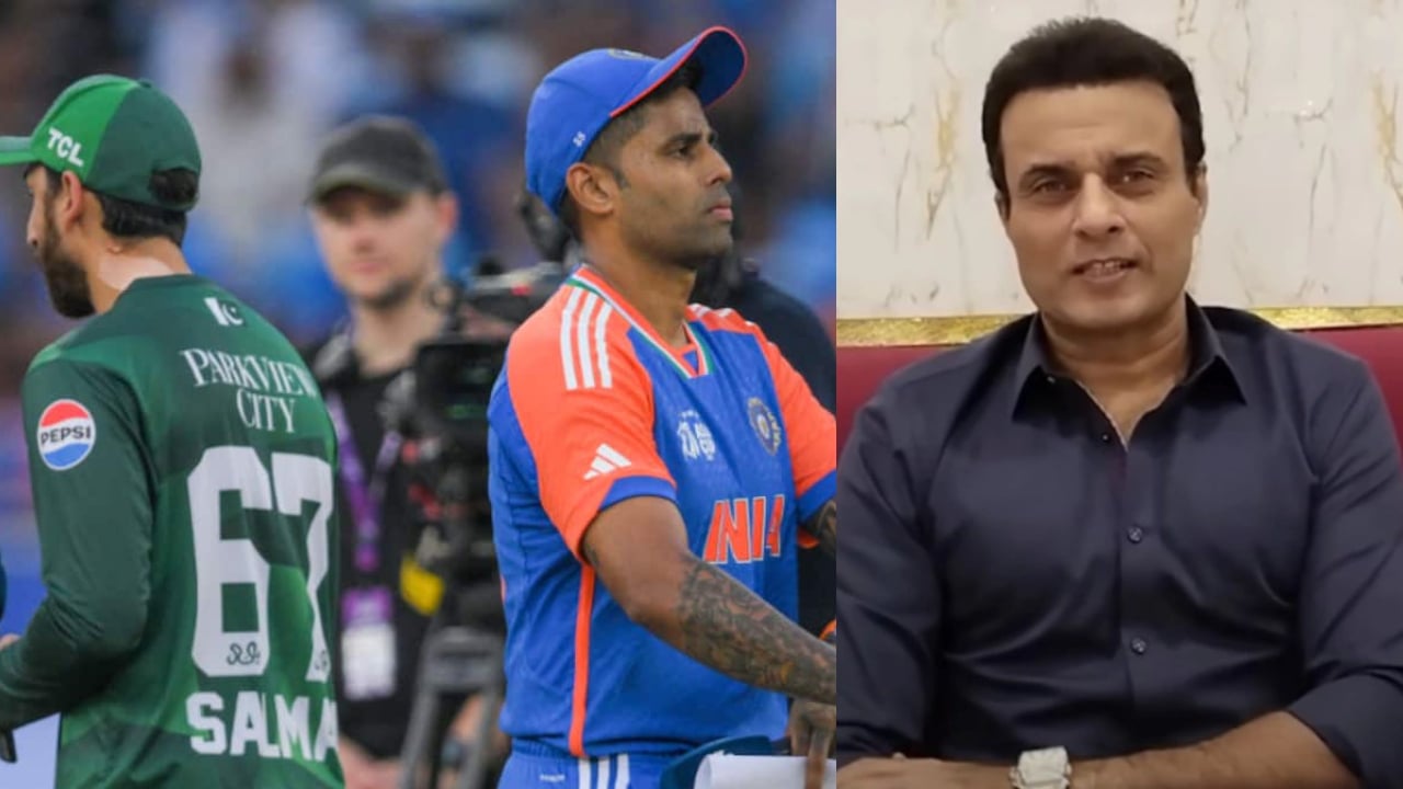 Tanvir Ahmed, Salman Ali Agha and Suryakumar Yadav