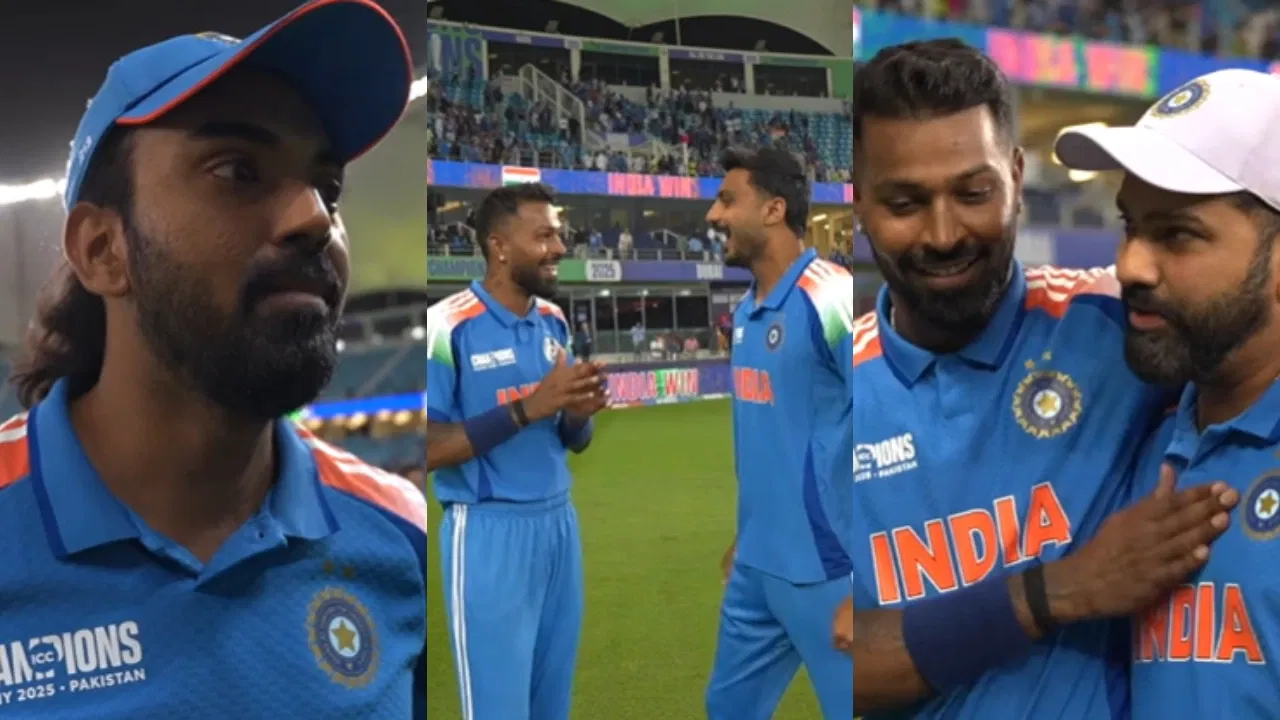 KL Rahul, Axar Patel and Hardik Pandya