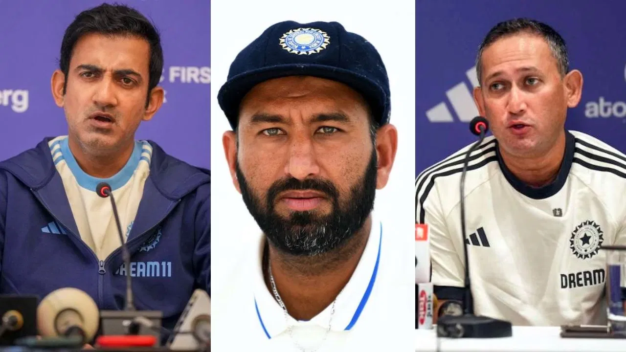 Gautam Gambhir Cheteshwar Pujara Ajit Agarkar