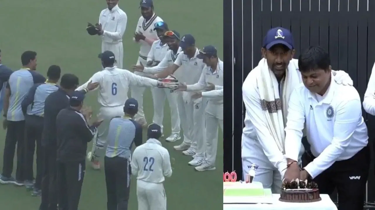 Guard Of Honour And Felicitation For Bengal Wicketkeeper Batter Wriddhiman Saha