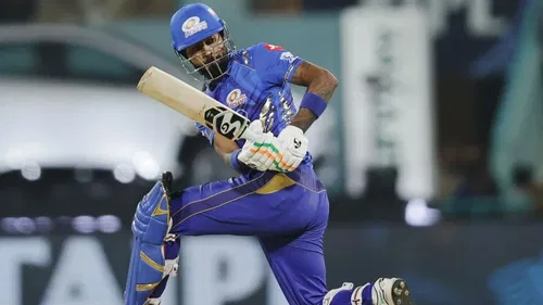 Hardik Pandya Plays A Sweep Shot