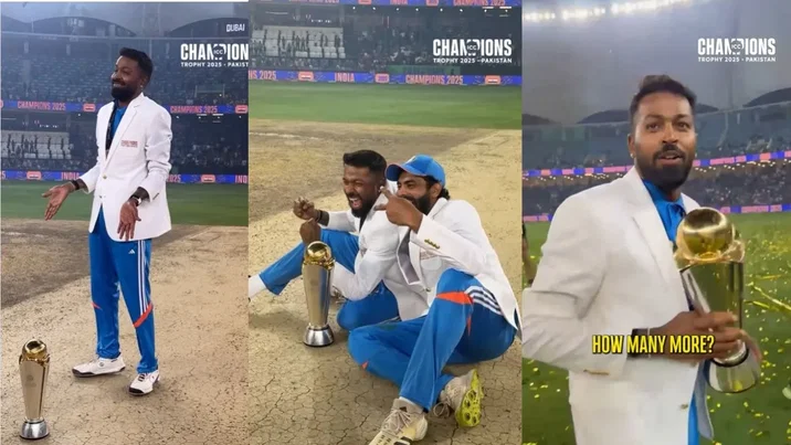 Hardik Pandya With Iconic Pose After India S CT 2025 Win