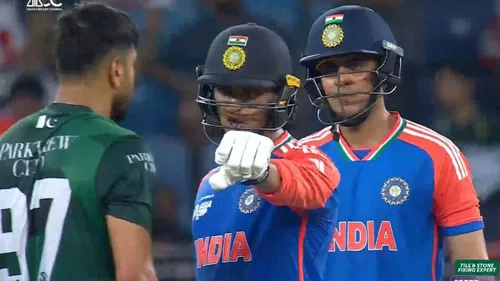 Haris Rauf Fights Shubman Gill Abhishek Sharma