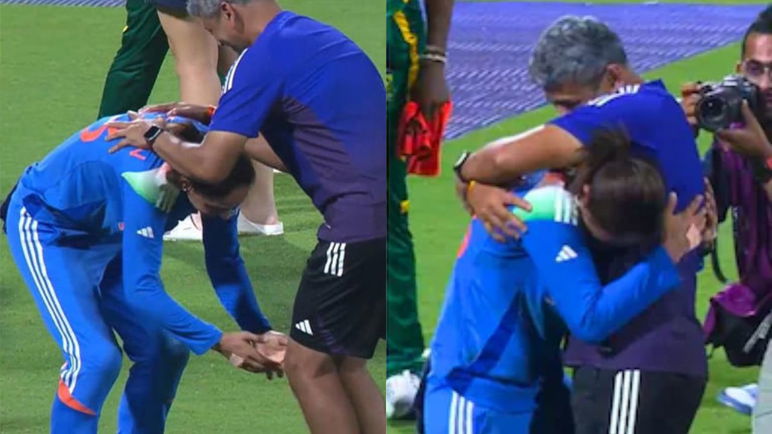 Harmanpreet Kaur Touched Amol Muzumdar S Feet