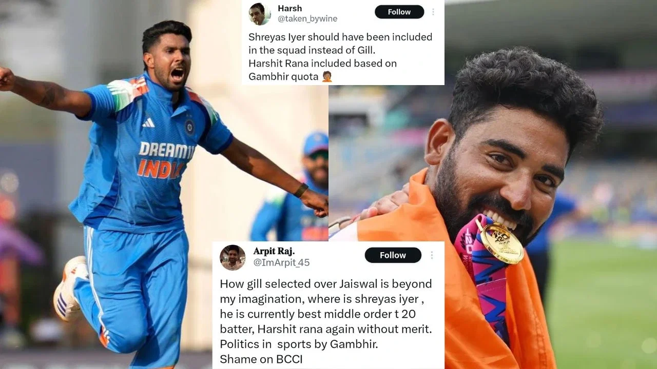 TR on Harshit Rana picked over India's Oval heroes Mohammed Siraj and Prasidh Krishna
