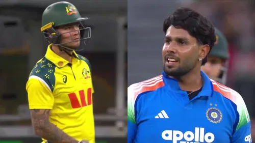 Harshit Rana Loses Cool Nearly Comes To Blows With Josh Philippe After Accidental Six In 1st ODI