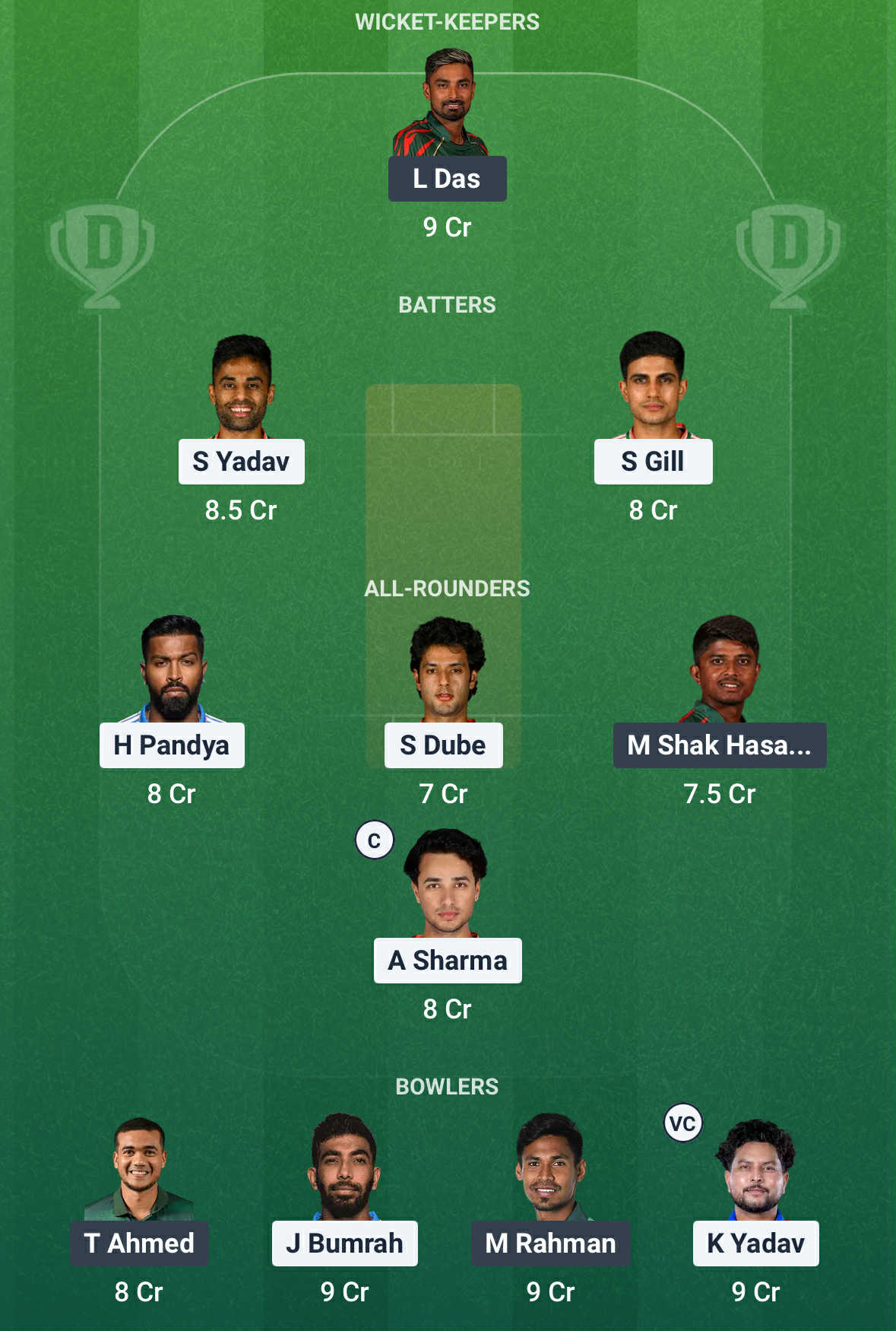 IND vs BAN Dream11 Prediction