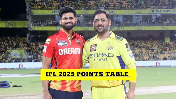 IPL 2025 IPL Points Table After CSK Vs PBKS