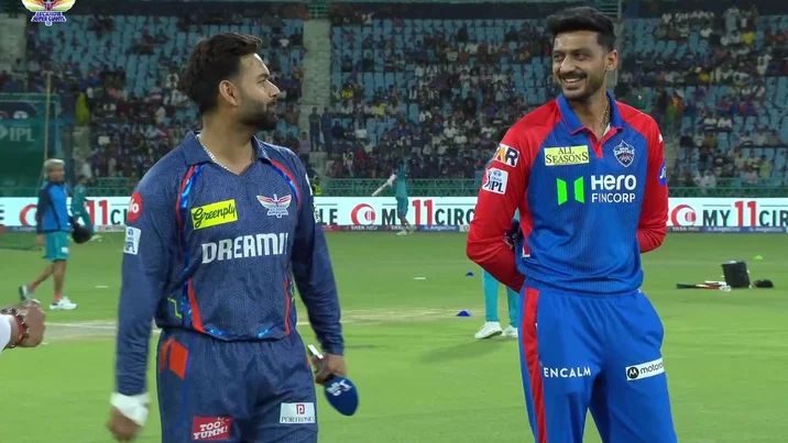 Watch: Rishabh Pant hilariously launches coin skyward, pressures Axar Patel to change toss decision