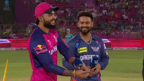 Watch: RR vs LSG toss happens twice due to Riyan Parag's blunder, Rishabh Pant reacts hilariously