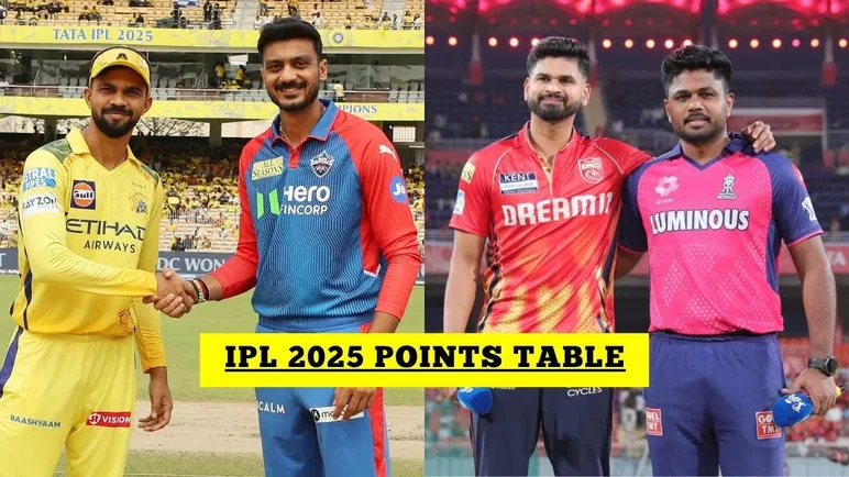 IPL Points Table IPL 2025 Points Table After CSK Vs DC And PBKS Vs RR