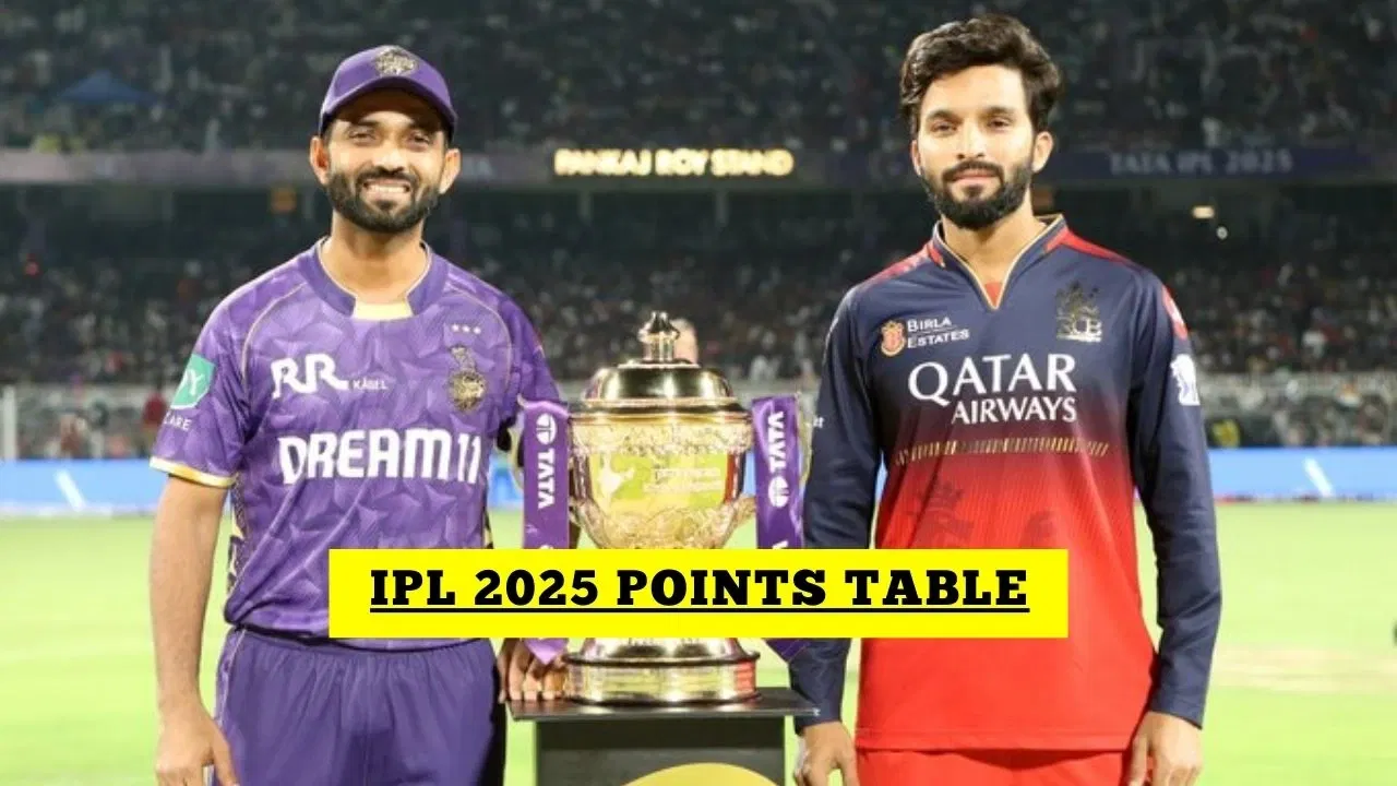 IPL Points Table IPL 2025 Points Table After KKR Vs RCB