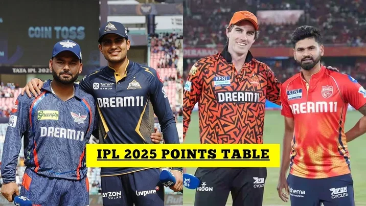 IPL Points Table IPL 2025 Points Table After LSG Vs GT SRH Vs PBKS
