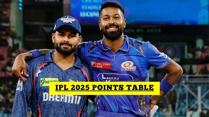 IPL Points Table IPL 2025 Points Table After LSG Vs MI