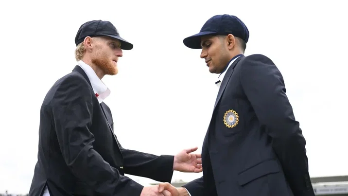 India England Shubman Gill Ben Stokes - Dukes Ball