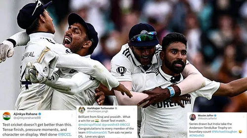 India Win Oval Test TR