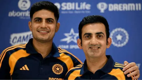 Indian Cricket Team Coach Gautam Gambhir With Shubman Gill