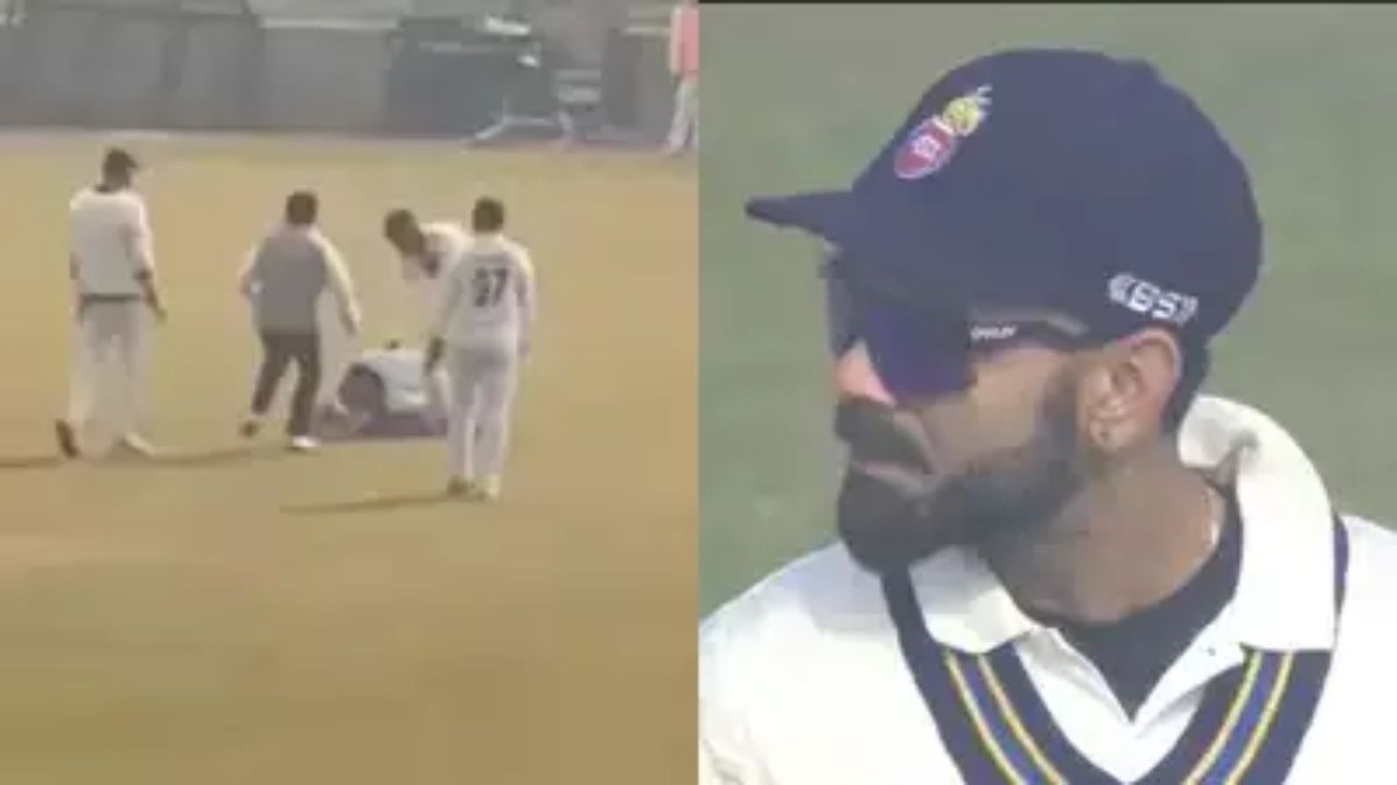 Intruders Rushed In To Get A Close Glimpse Of Virat Kohli